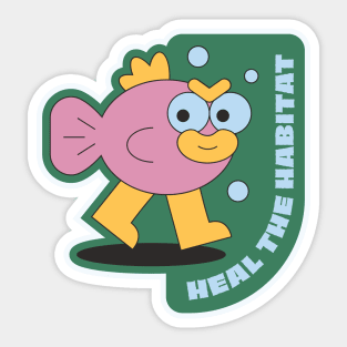 Heal the Habitat Sticker